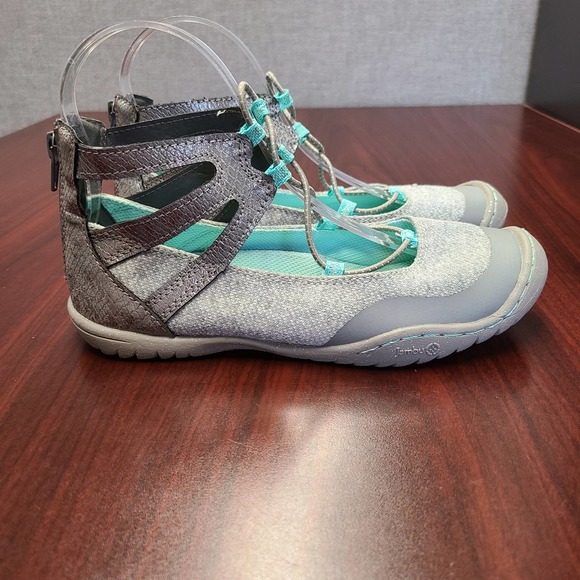 JambuKD Pythera Outdoor Gladiator Mary Jane Ballet Flats Girl's Size 4 - Picture 5 of 12